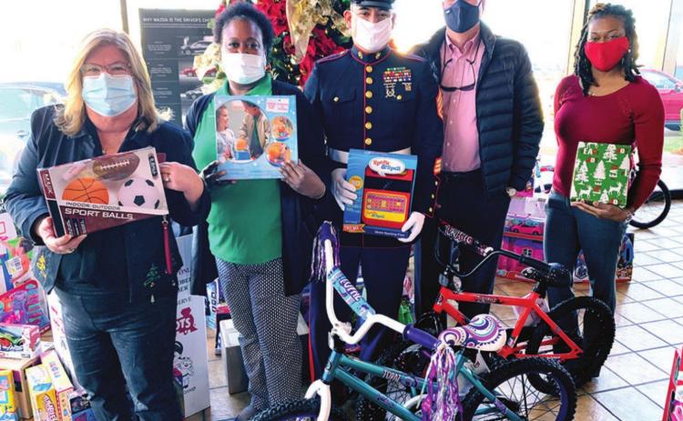 Caddo Parish makes donation to 2020 Toys for Tots Campaign
