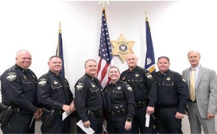 Sheriff Whittington promotes six corrections deputies