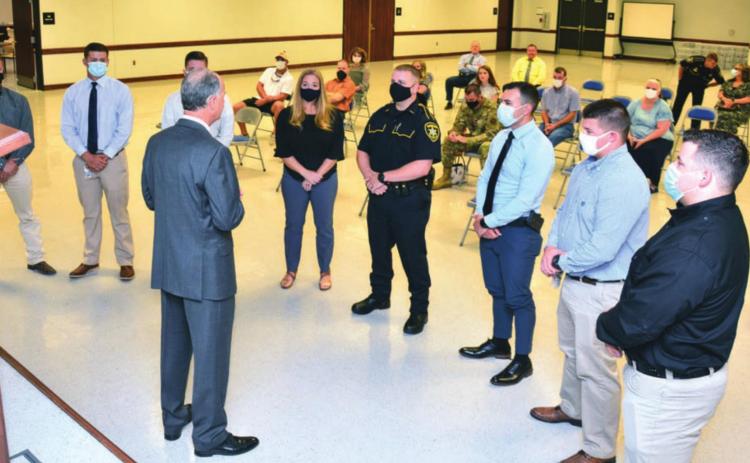 Bossier swears in eight deputies