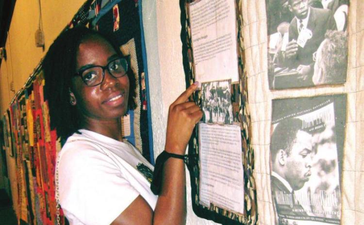 Artist Bertha Harris makes statements with her art
