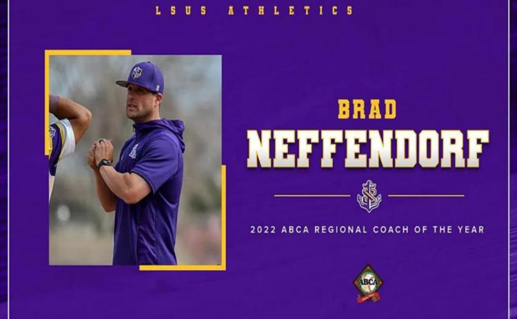 LSUS’ Neffendorf named 2022 ABCA Regional Coach of the Year