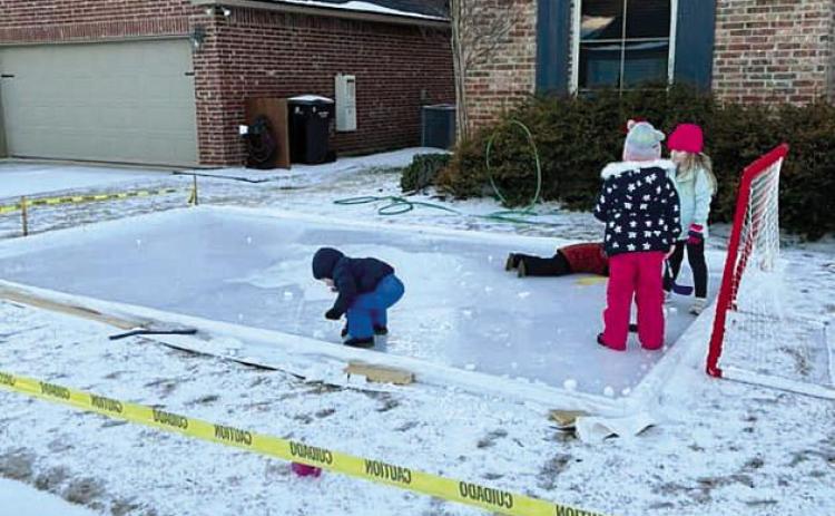 Bossier Family Builds Epic Hockey Rink on Front Lawn!