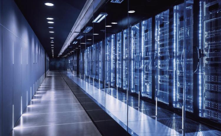 Server racks inside a data center supporting AI systems and digital infrastructure. (Getty Images)