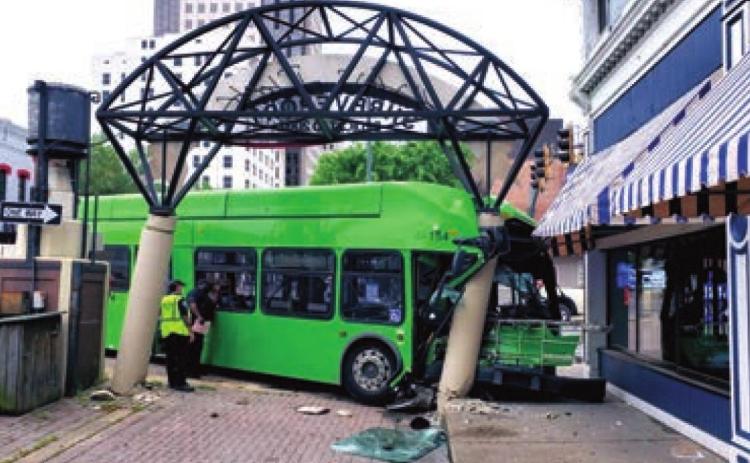 Downtown crash