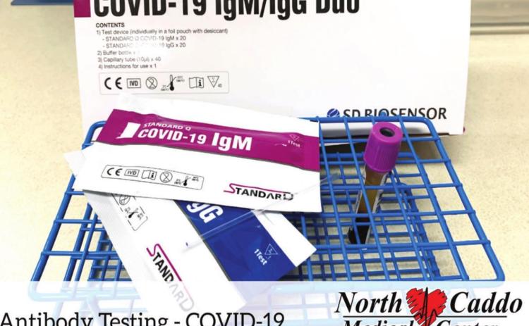 COVID-19 antibody testing at North Caddo Medical Center