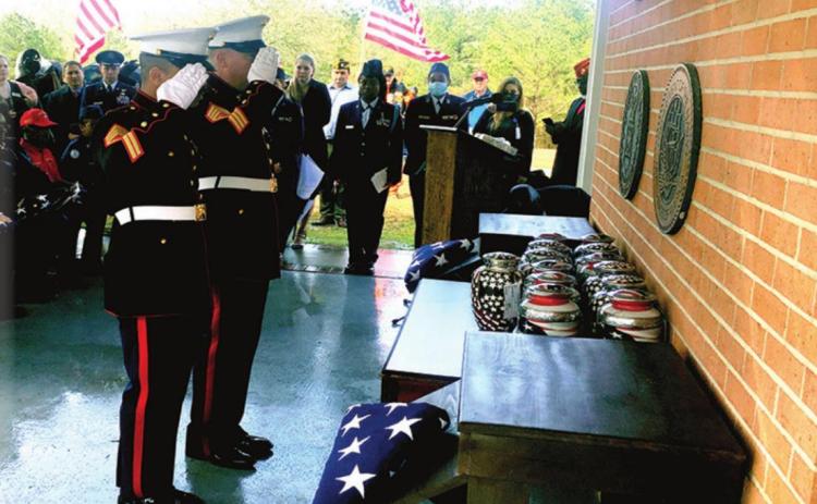 Unclaimed veterans remains given final farewell