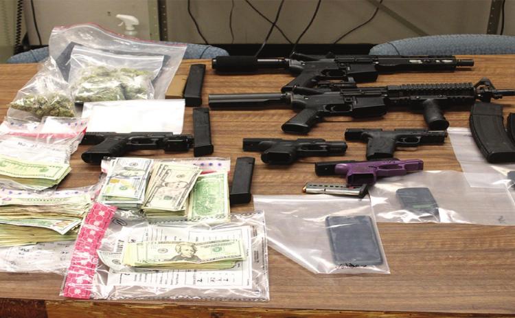 Trio arrested on illegal firearm, drug charges