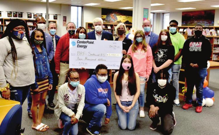 CenterPoint Energy awards BRF a $5,000 grant to support the Biotechnology Magnet Academy