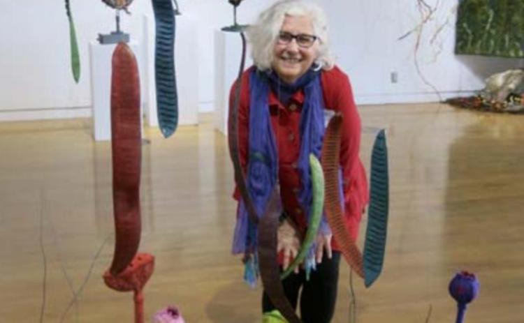 ARTIST SHERRY TAMBURO SECURES SOME MATERIALS BY KNOCKING ON A STRANGER'S DOOR