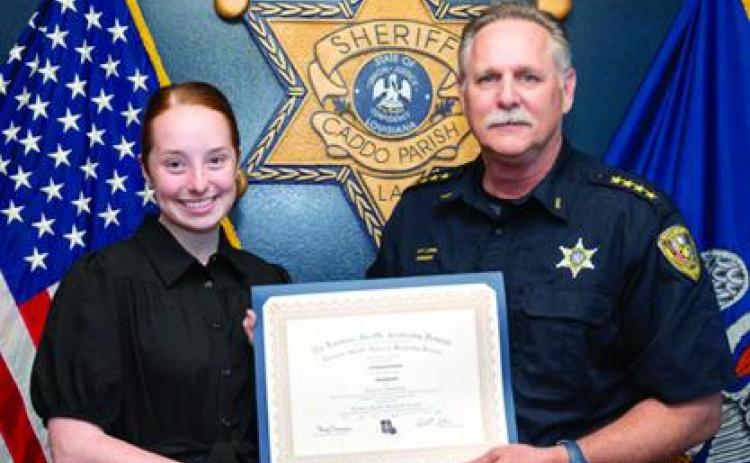 North Caddo High student Analyce Jeane awarded sheriff’s scholarship!