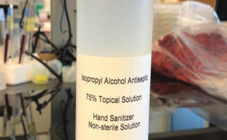 Local company adapts to pandemic, starts making hand sanitizer