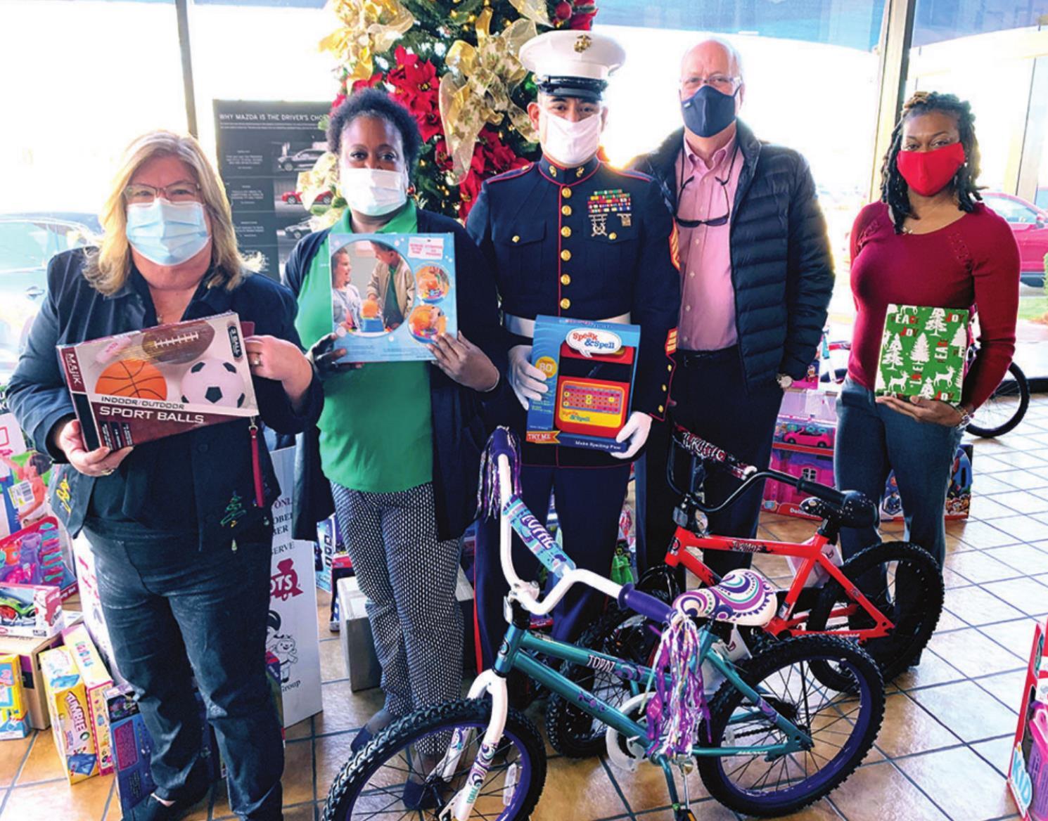 Caddo Parish makes donation to 2020 Toys for Tots Campaign