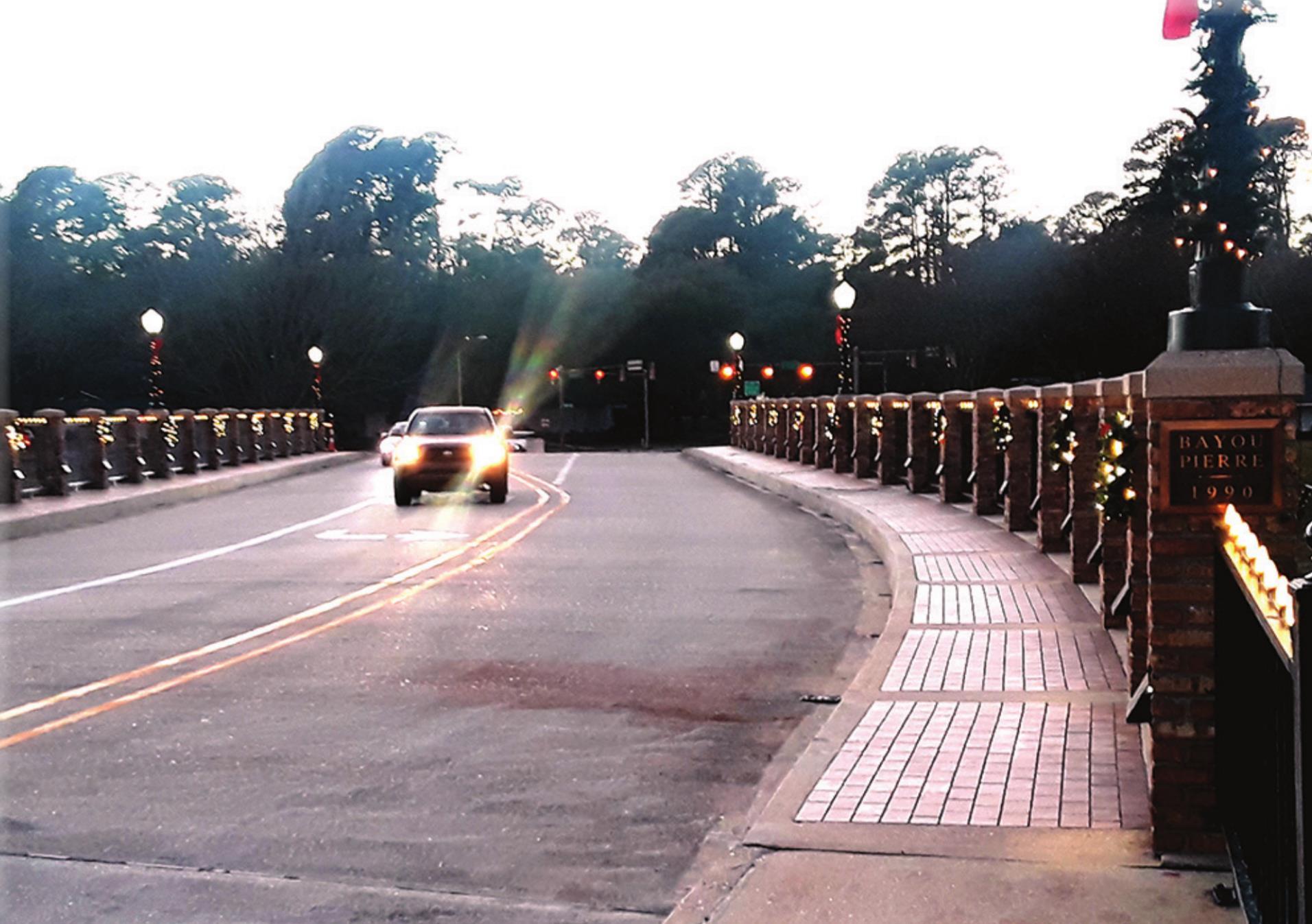 Citizens add sparkle to Bayou Pierre Bridge