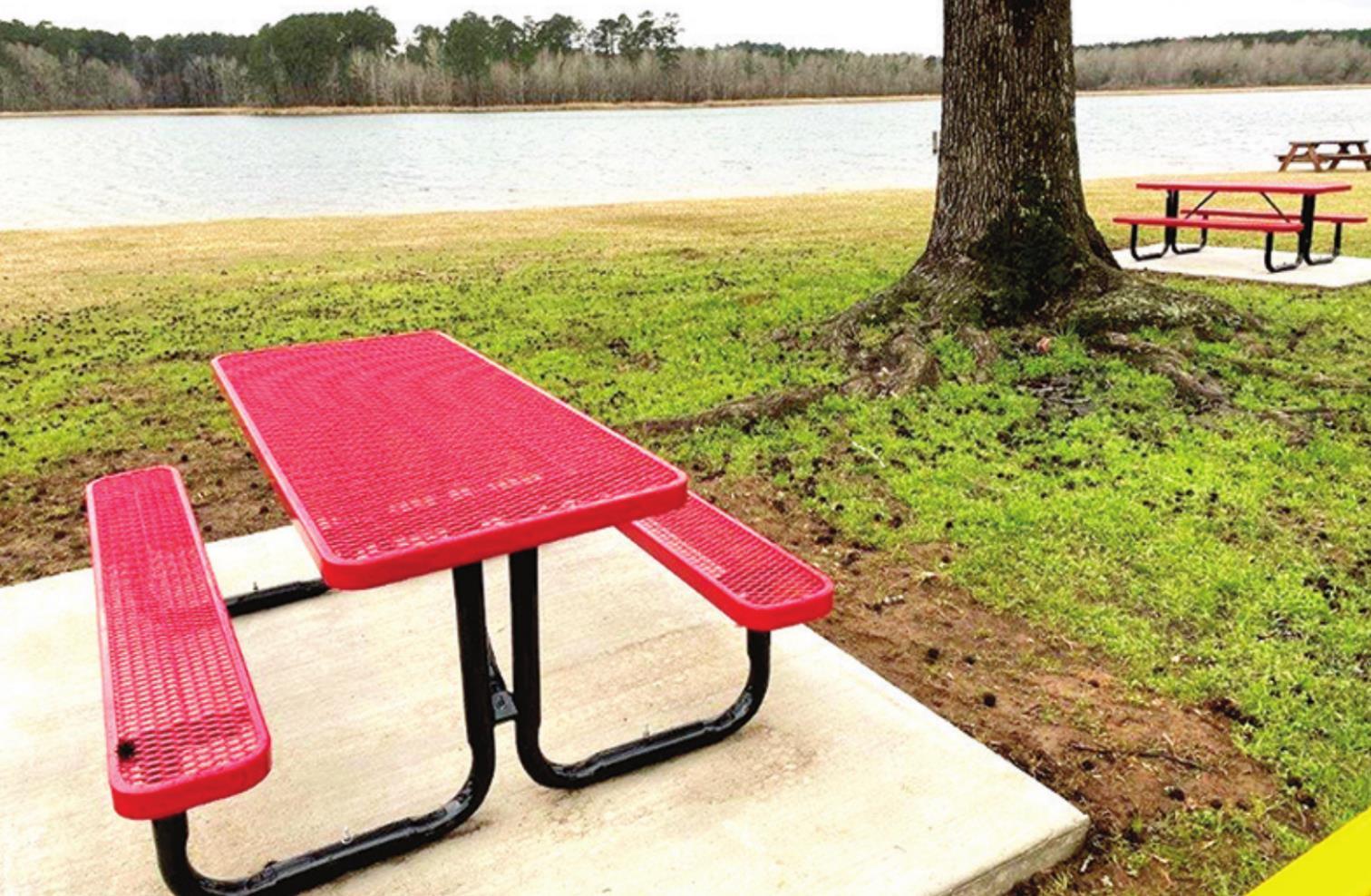 Visitors to Lake Plain Dealing Park