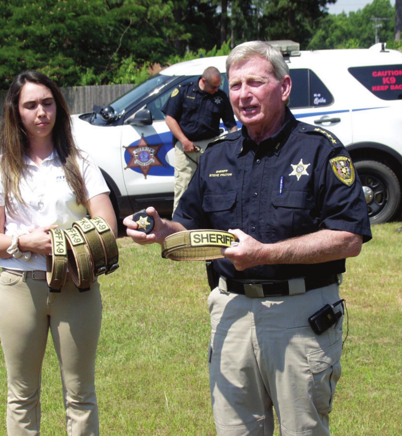 K-9 deputies receive new collars, badges