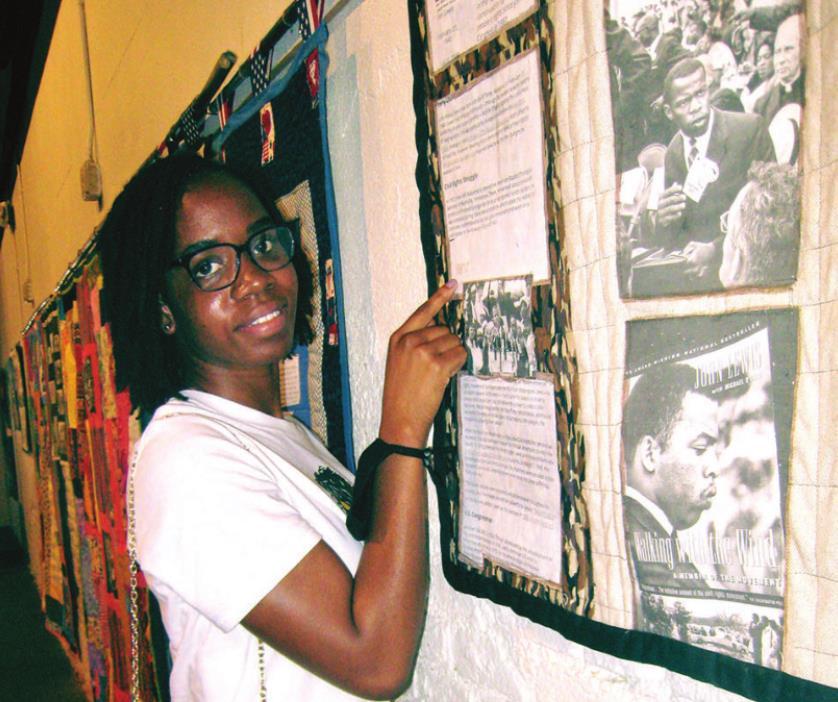 Artist Bertha Harris makes statements with her art