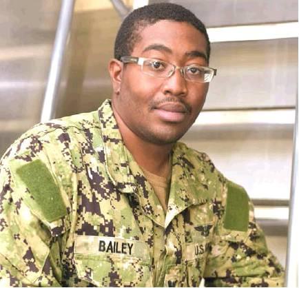 Petty Officer 3rd Class Christian Bailey of Shreveport is a yeoman aboard the expeditionary submarine tender, USS Frank Cable, for the U.S. Navy. (Photo by Mass Communications Specialist 1st Class Heidi Cheek)