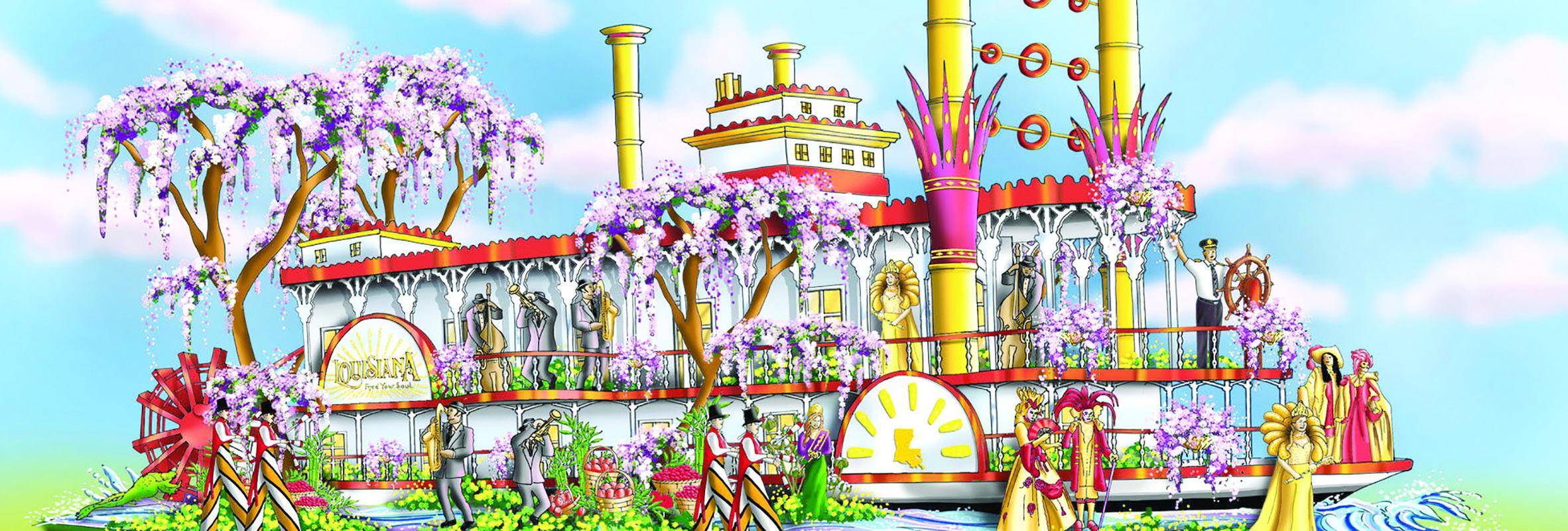 Where to watch the Shreveport-Bossier Rose Bowl float