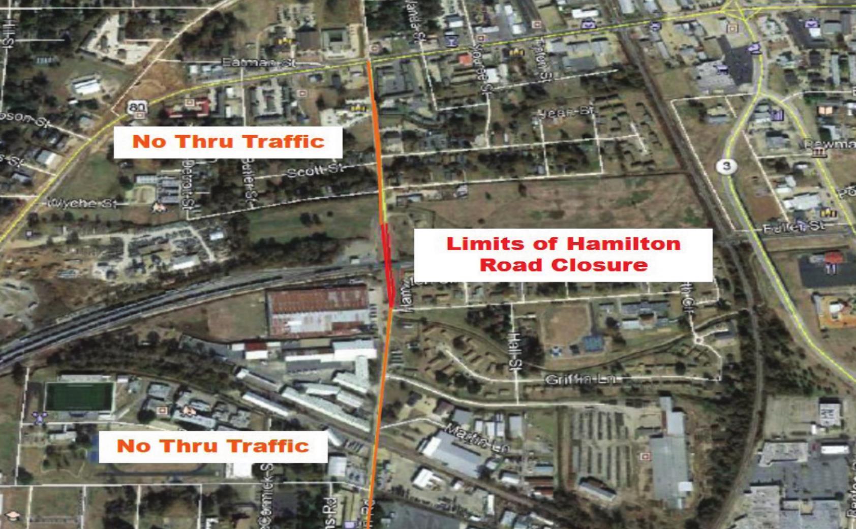 Hamilton Road Closure Scheduled to Begin Mid-Month