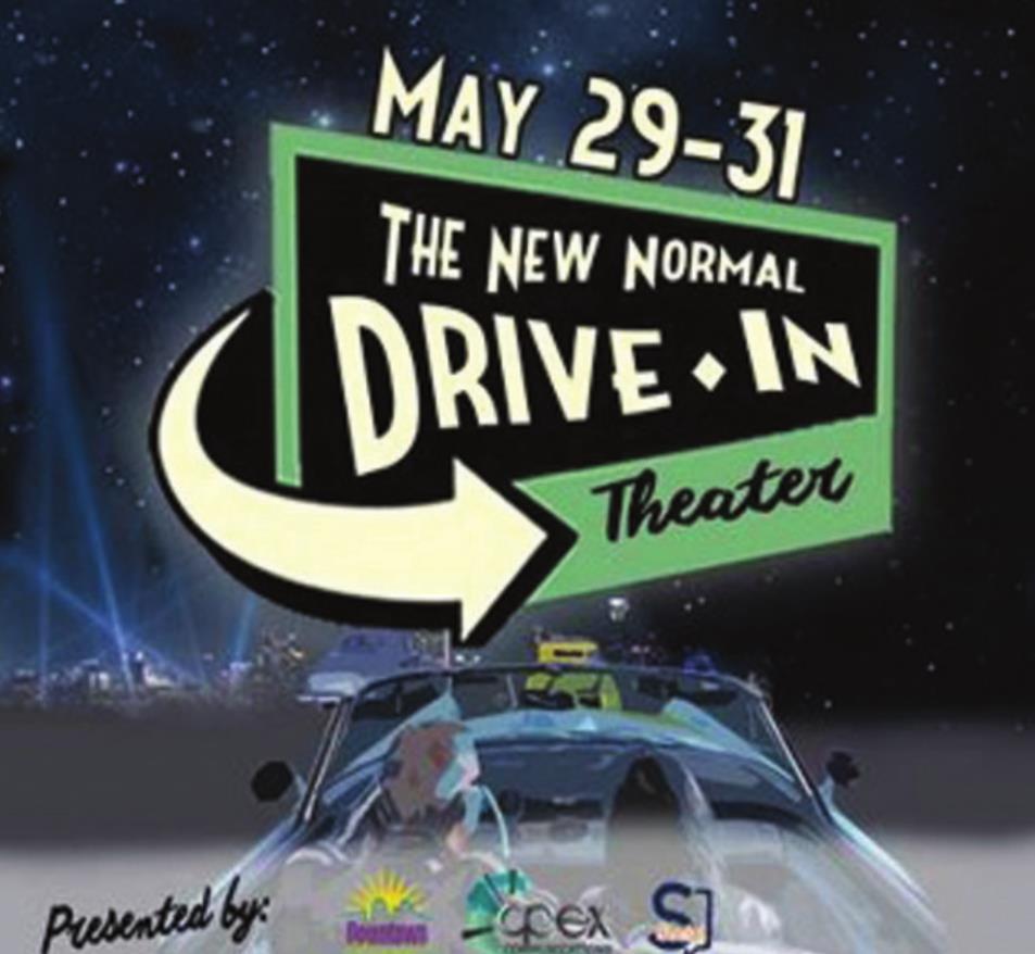 Drive-in movies in downtown Shreveport