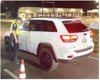 Law enforcement join forces at DWI checkpoint