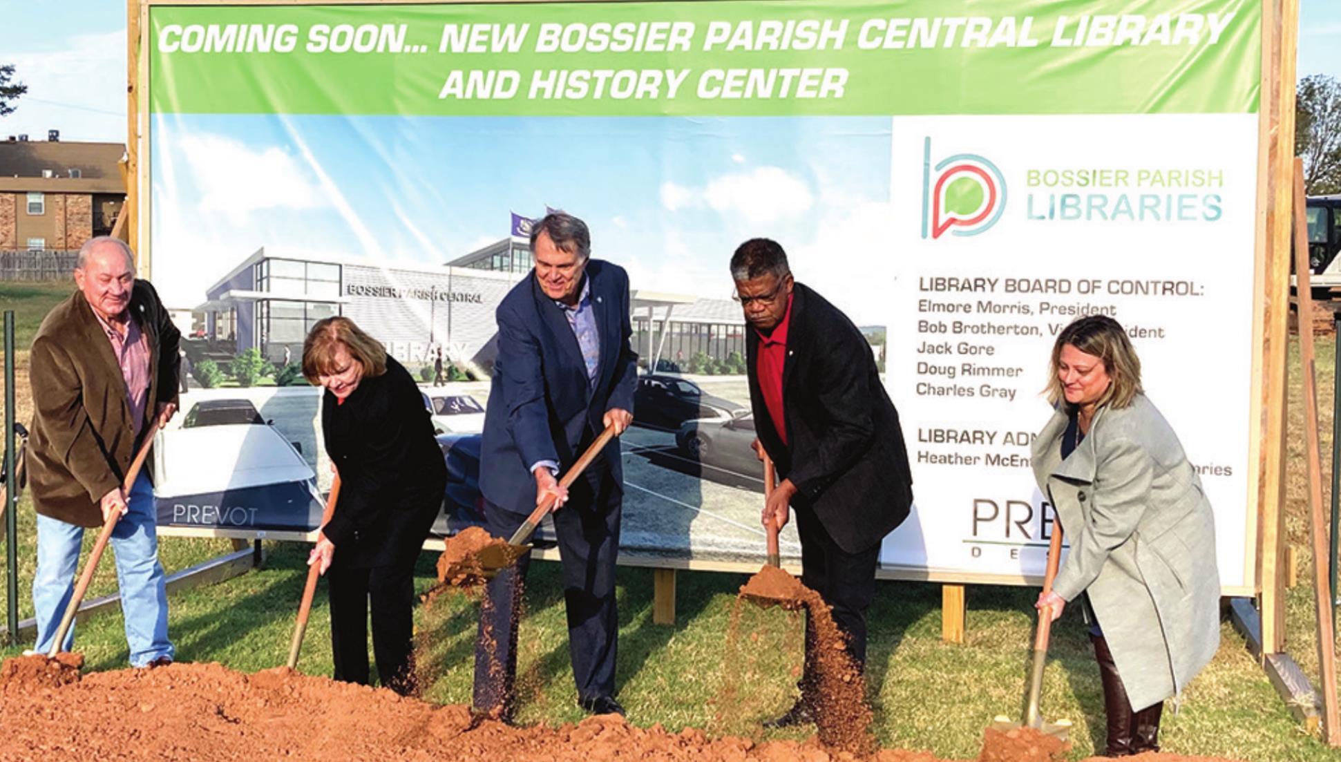 Groundbreaking of new Bossier Parish Central Library and History Center Complex