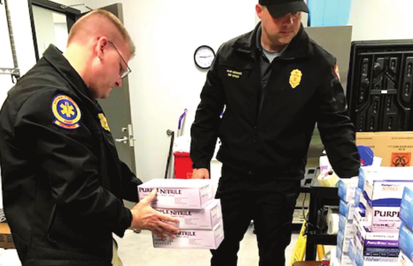 Local college, mall donate personal protective equipment to BCFD, hospitals