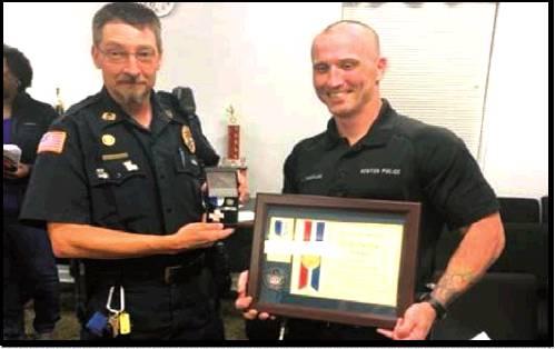 Benton police officer awarded life-saving award