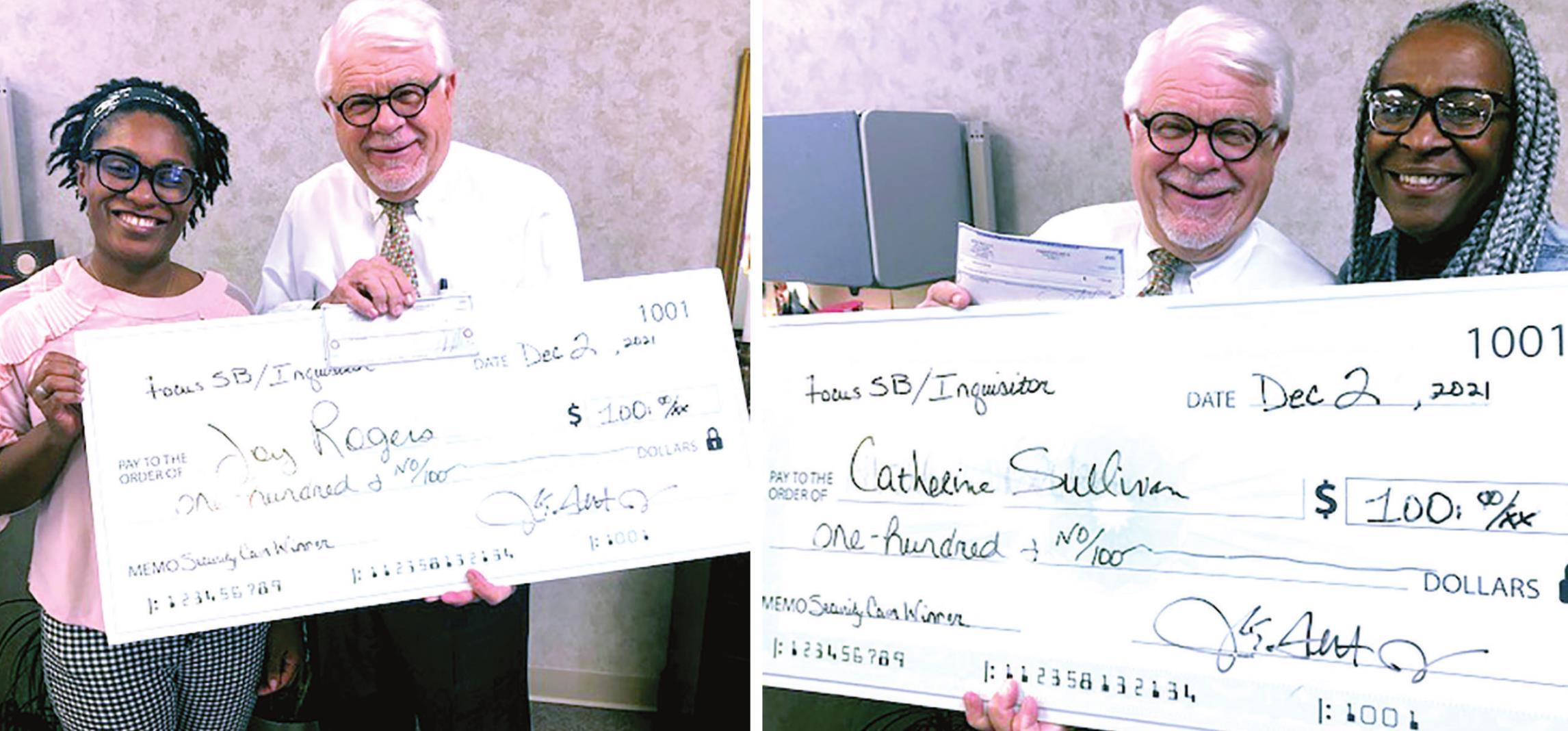 Cypress Landing and Oak Meadows are $100 winners