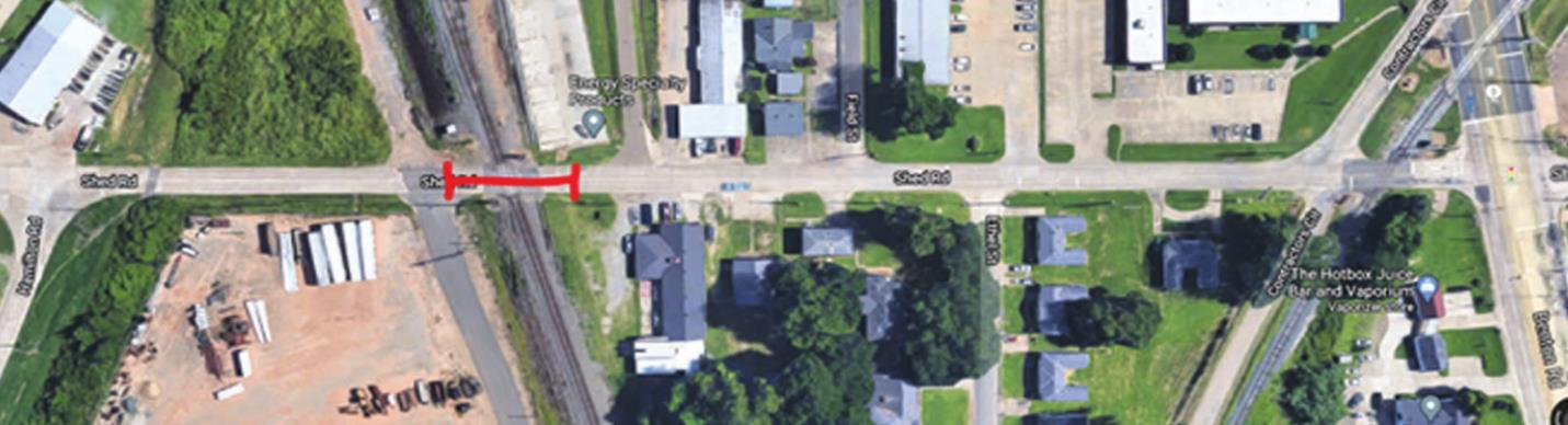 Shed Road RR crossing extended due to weather
