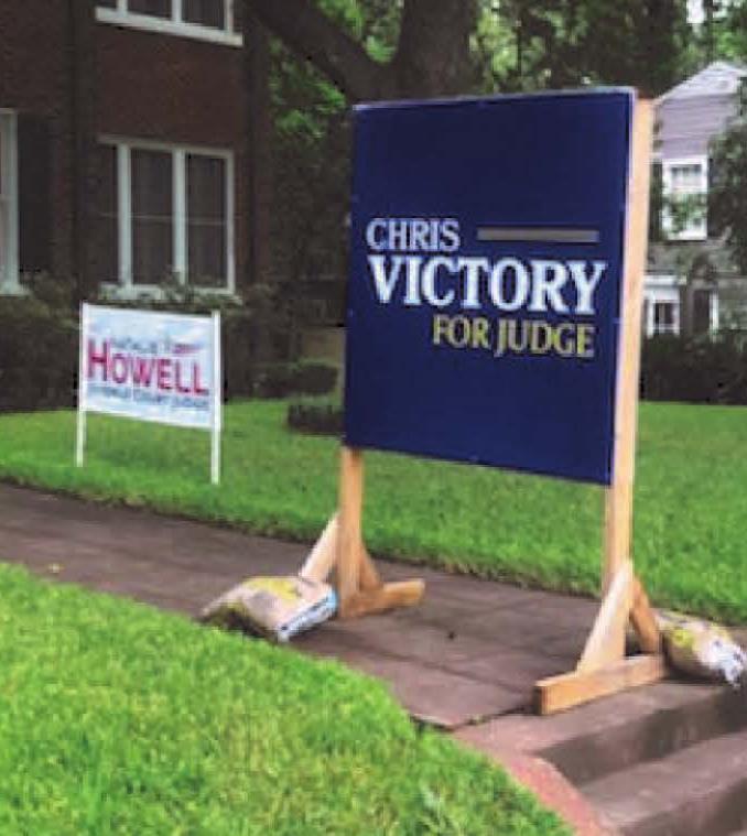Victory still has illegal signs in residential yards