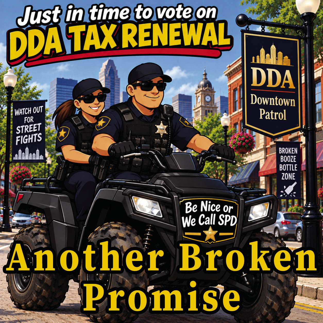 Glover/DDA Renege On Promised Downtown Security Patrol