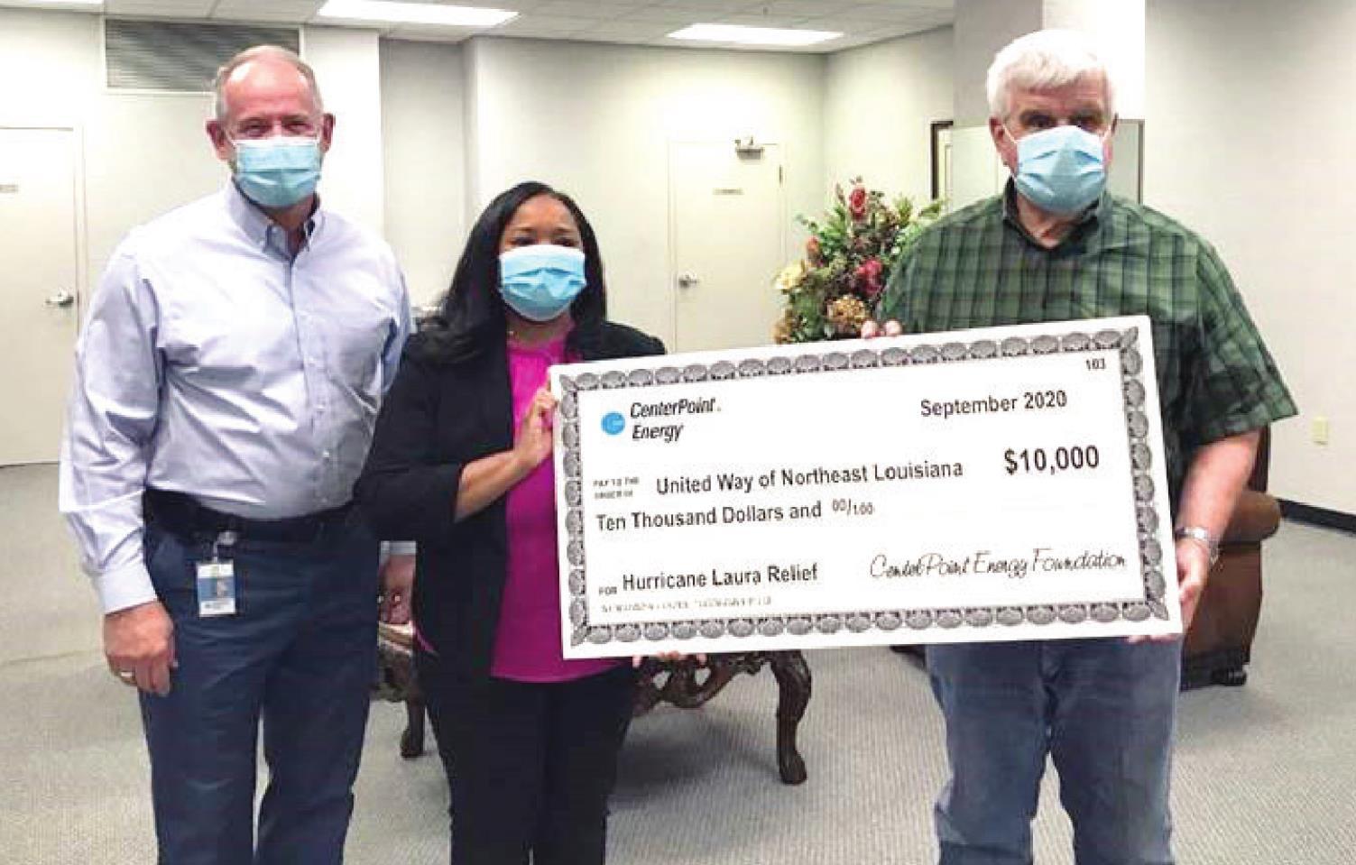 CenterPoint Energy makes donations to local non-profits assisting with Hurricane Laura recovery