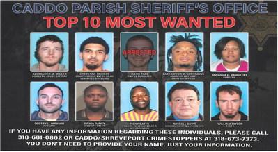 Caddo Parish: Top 10 Most Wanted!