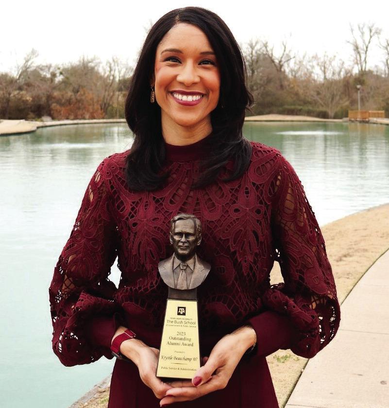 Bush School Celebrates Outstanding Alumni Award Recipient Krystle Beauchamp!