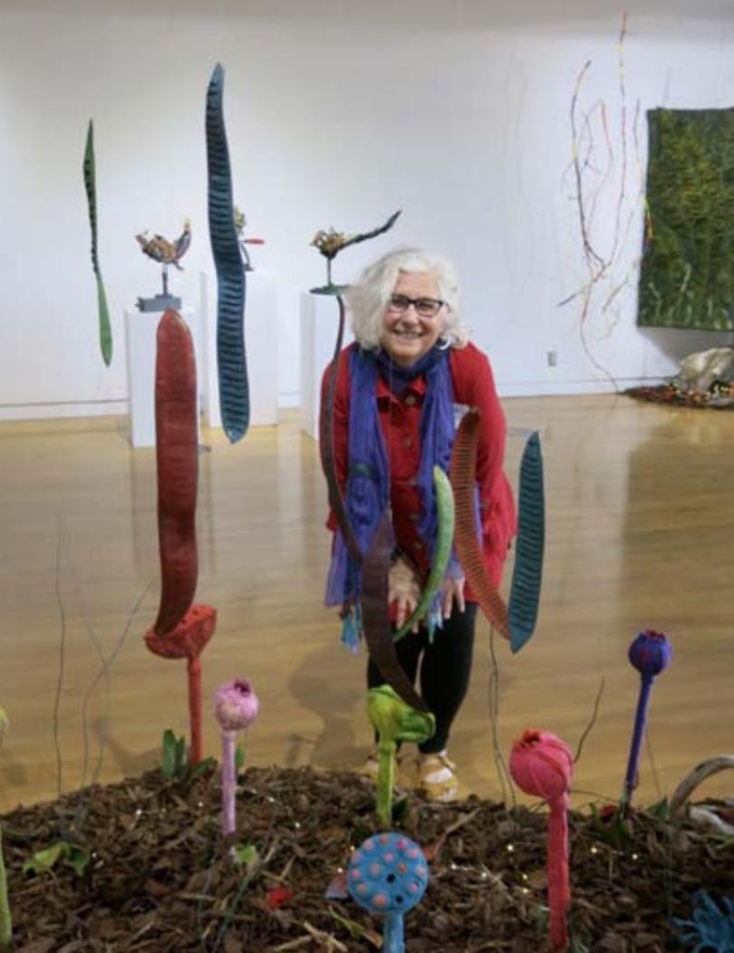 ARTIST SHERRY TAMBURO SECURES SOME MATERIALS BY KNOCKING ON A STRANGER'S DOOR