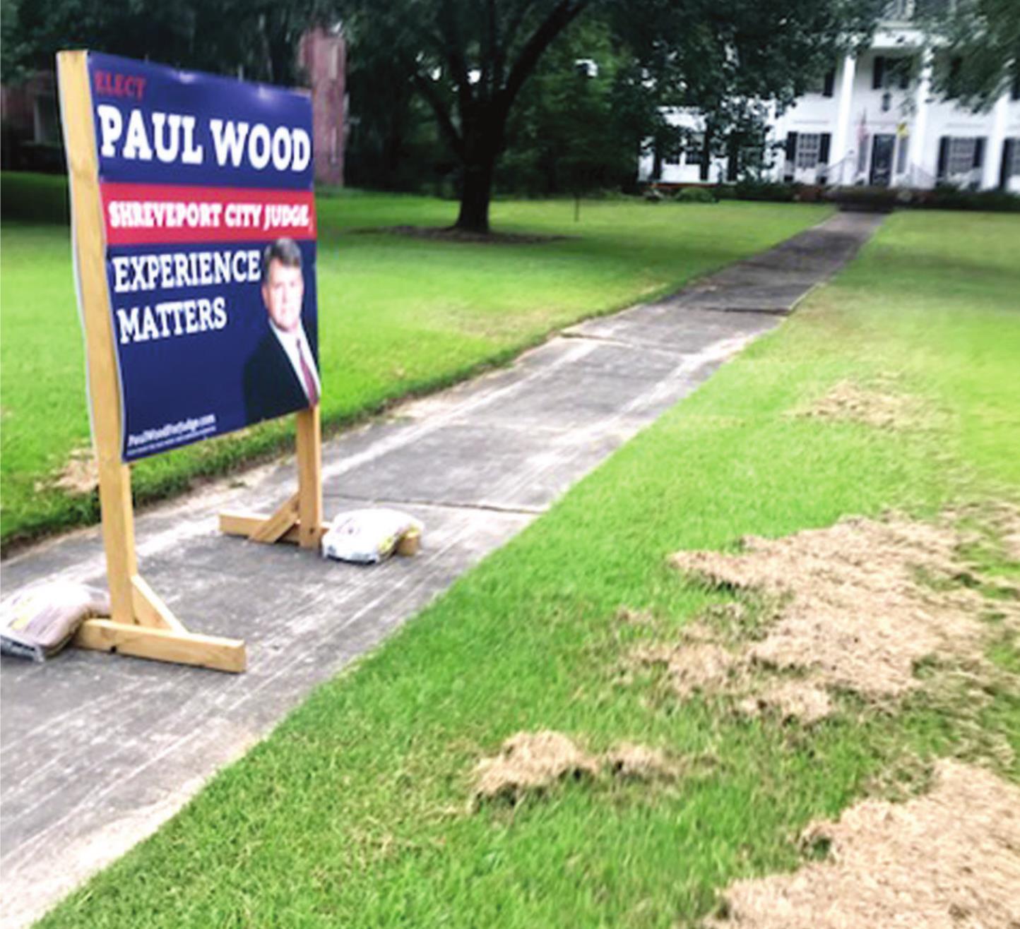 Judicial candidates have illegal campaign signs