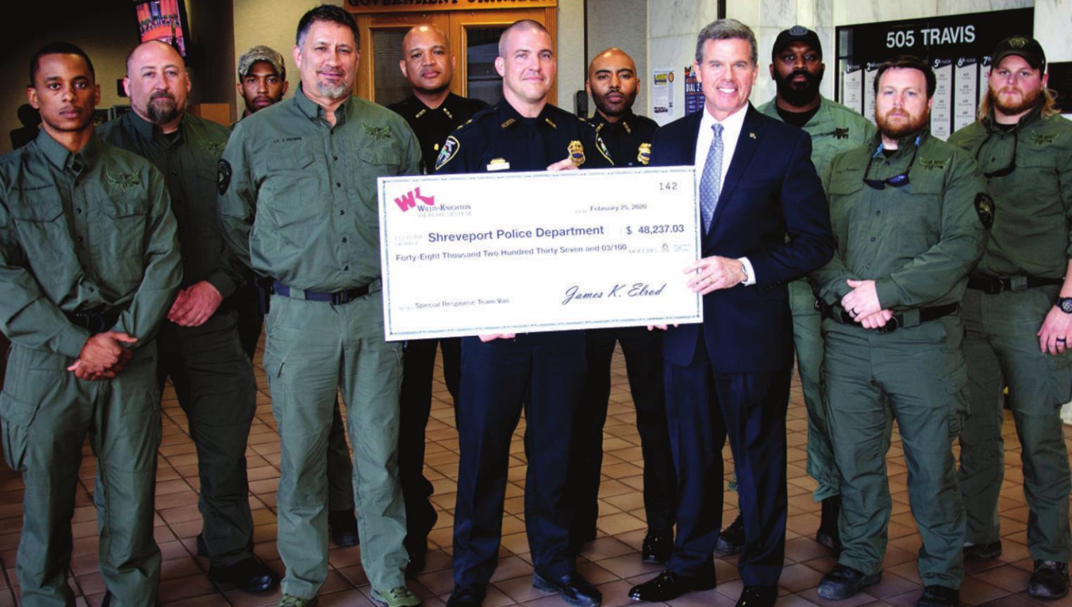 Willis-Knighton Health System awards $48,237 grant to Shreveport Police Department