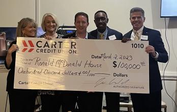 Carter Credit Makes Generous Donation to Ronald McDonald House!
