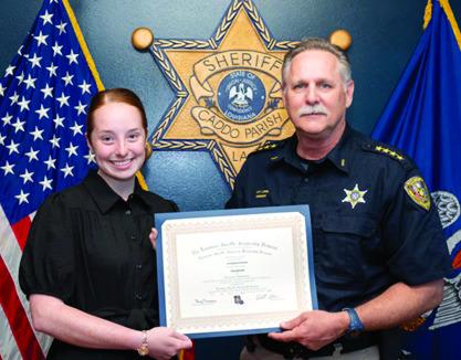 North Caddo High student Analyce Jeane awarded sheriff’s scholarship!