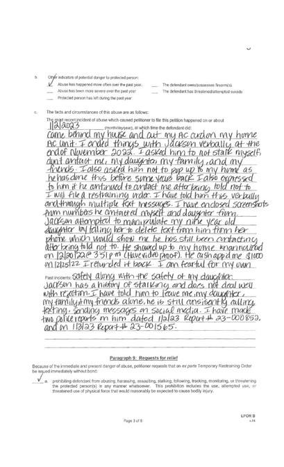 Caddo resident files petition against Steven Jackson for protection from abuse