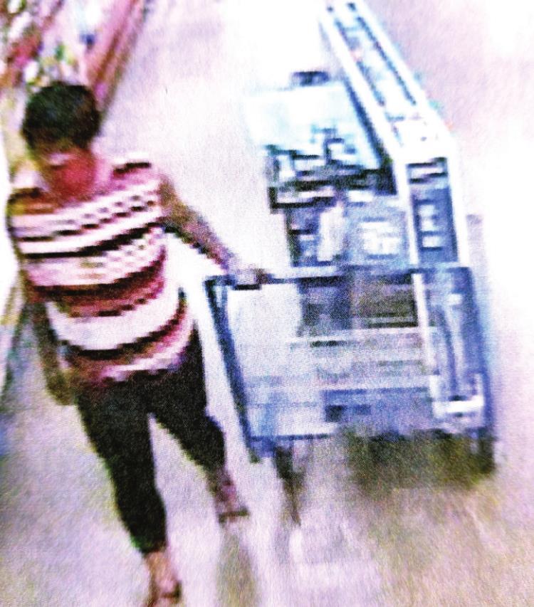 Theft suspect sought