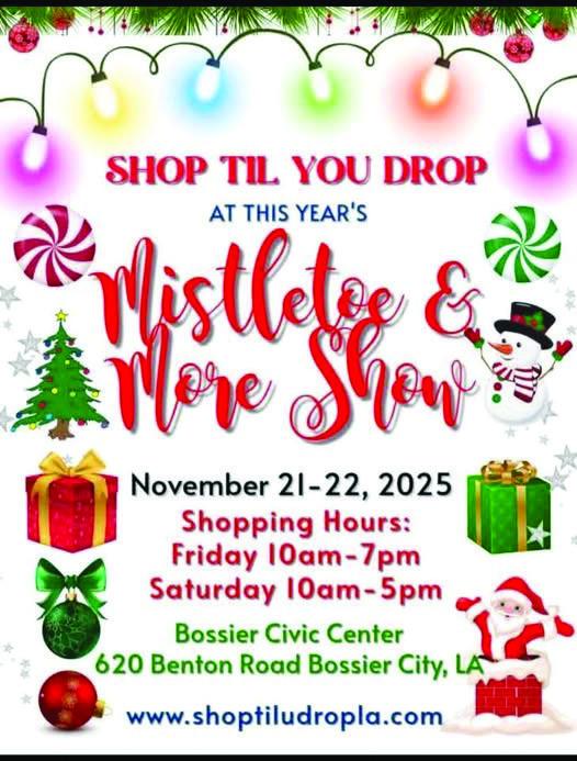 Bossier City Kicks off the Holiday Season with “Mistletoe and More” at the Civic Center