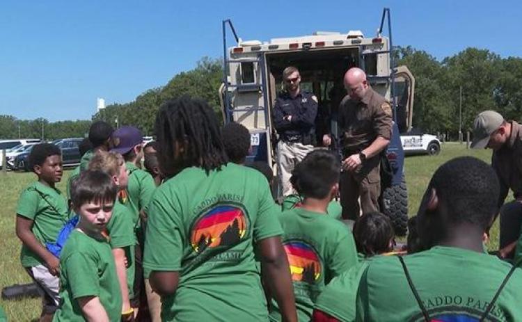 Campers participate in Caddo Parish Sheriff's Camp!