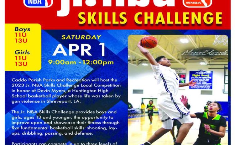 Caddo Parish Parks & Recreation to Host 2nd Annual Jr. NBA Skills Challenge in Memory of Devin Myers