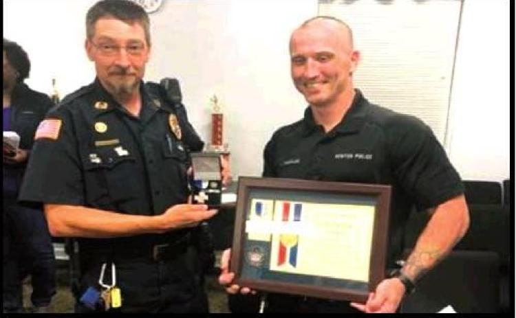 Benton police officer awarded life-saving award