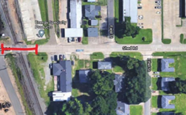 Shed Road RR crossing extended due to weather