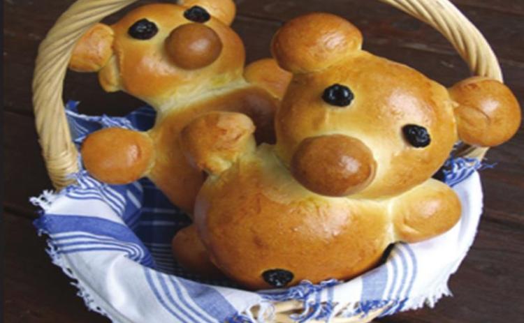 Twist, Shape and Bake Healthy Bread Bears