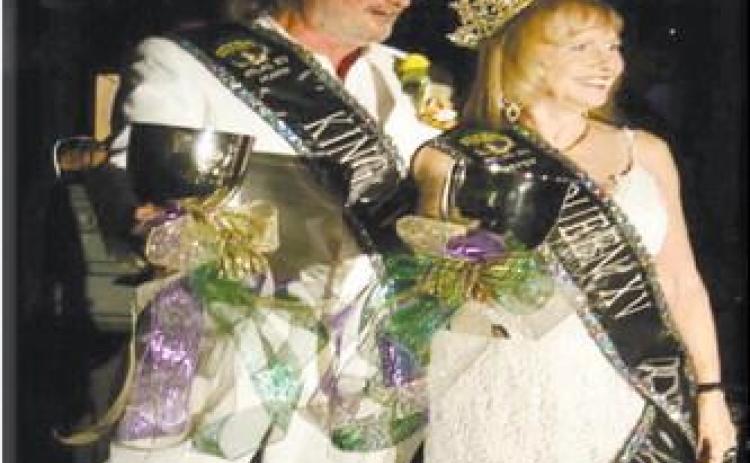 THREE MARDI CORONATION PARTICIPANTS LET THE GOOD TIMES ROLL