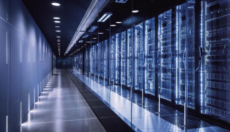 Server racks inside a data center supporting AI systems and digital infrastructure. (Getty Images)
